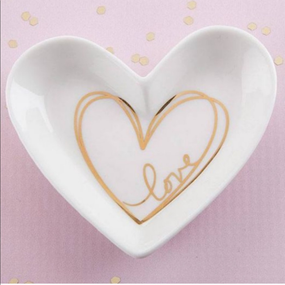 Heart shaped trinket dish